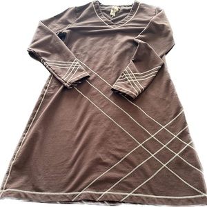 Aventura brown sz Large organic cotton dress